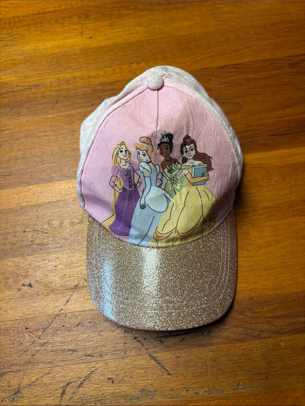 Disney Pink Princess Glitter Visor Kids Hat